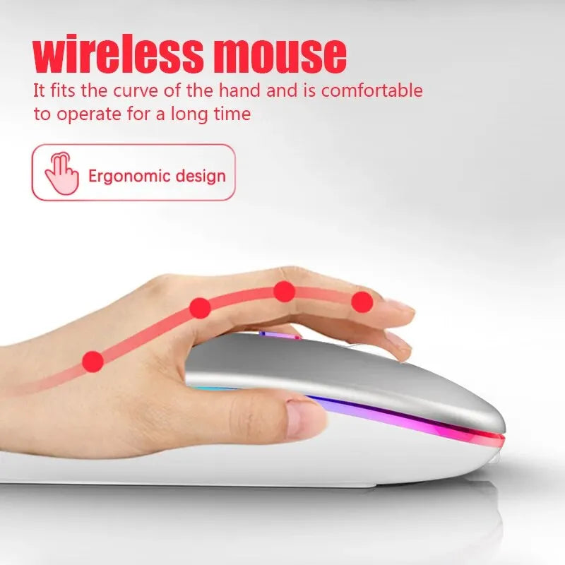 Mouse Ergonômico Sem Fio