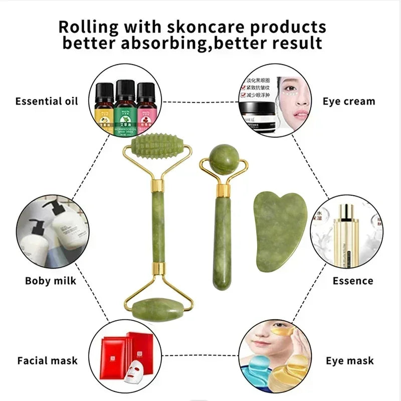 Rolo de Jade Gua Sha
